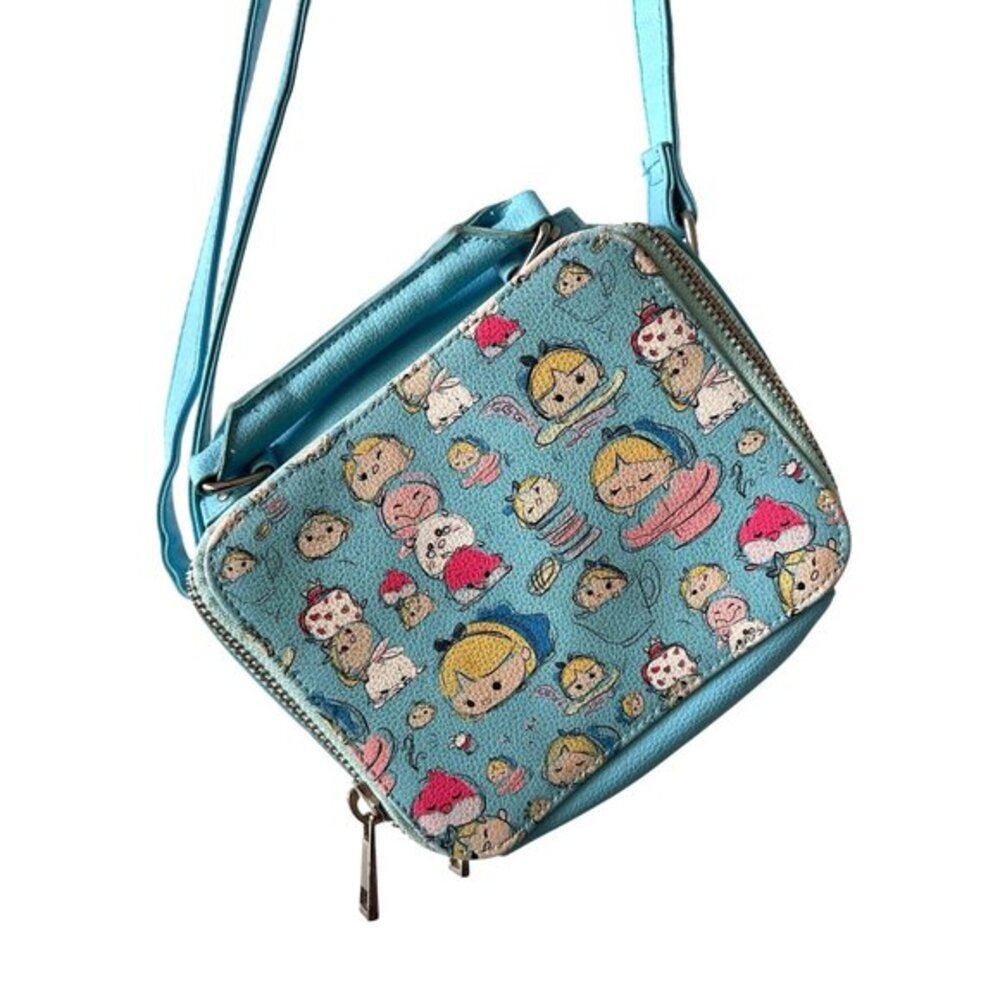 Disney‎ Alice in Wonderland Tsum Tsum Crossbody Bag Purse Blue